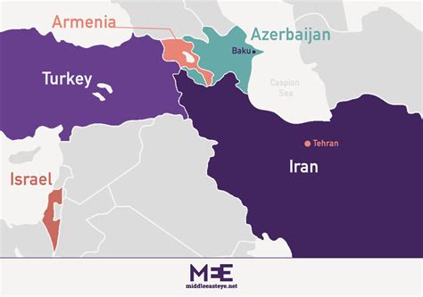 Map Of Azerbaijan And Iran