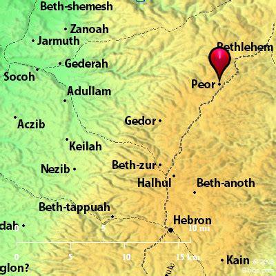Map Of Baal Peor