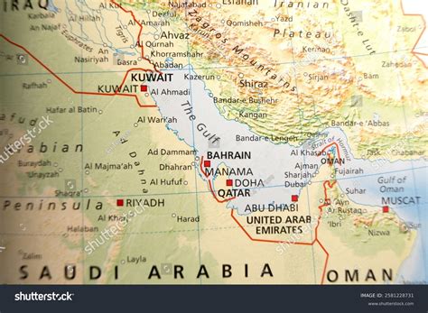 Map Of Bahrain And Iran