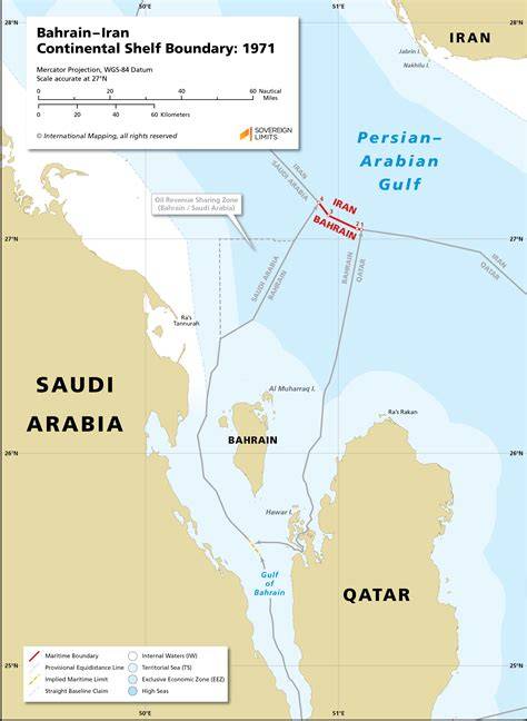Map Of Bahrain With Iran