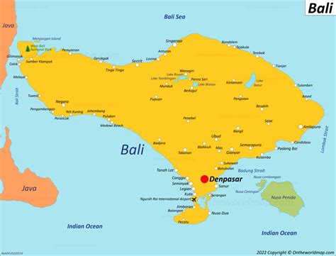 Map Of Bali And Island