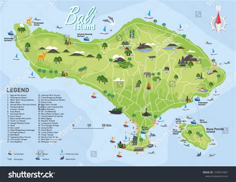 Map Of Bali Holiday Destinations