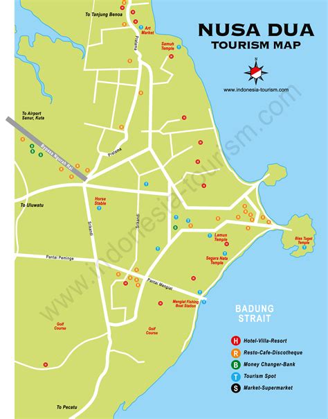 Map Of Bali Nusa Dua