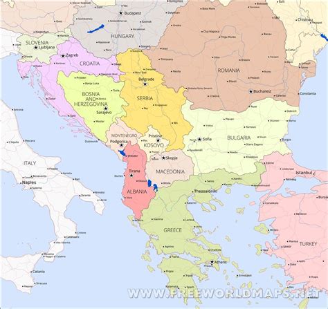 Map Of Balkan Countries