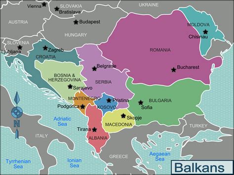 Map Of Balkans