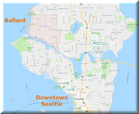 Map Of Ballard Seattle