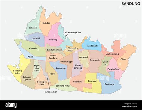 Map Of Bandung Indonesia