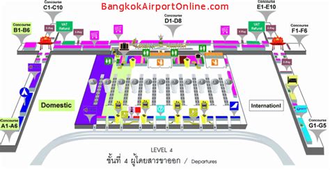 Map Of Bangkok Airport Departures