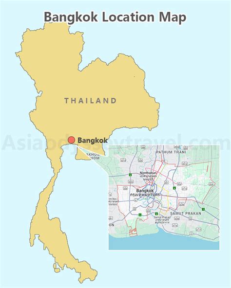 Map Of Bangkok And Japan