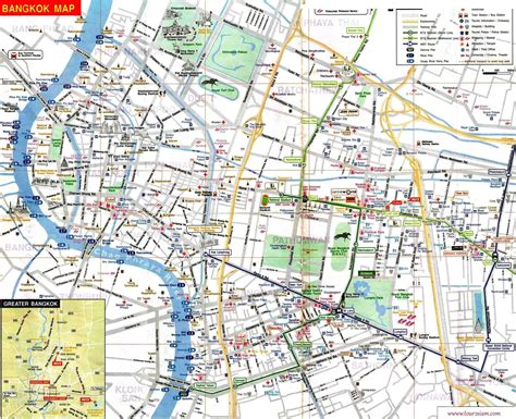 Map Of Bangkok And Thailand