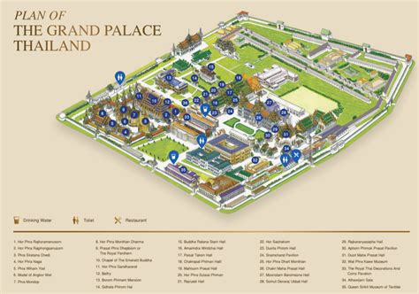 Map Of Bangkok Grand Palace