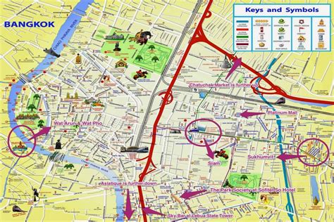 Map Of Bangkok Night Markets
