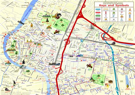 Map Of Bangkok Things To Do