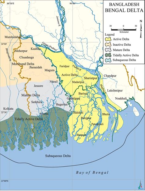 Map Of Bangladesh Delta