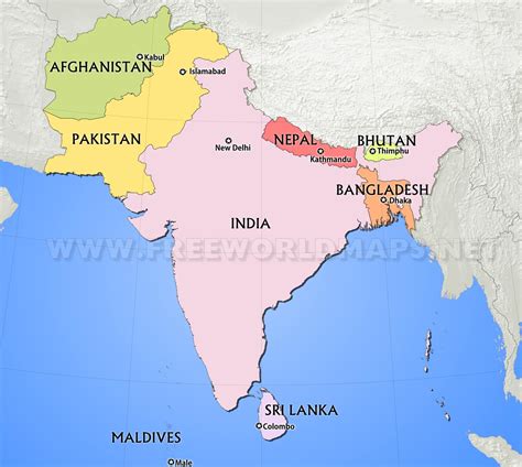 Map Of Bangladesh In South Asia