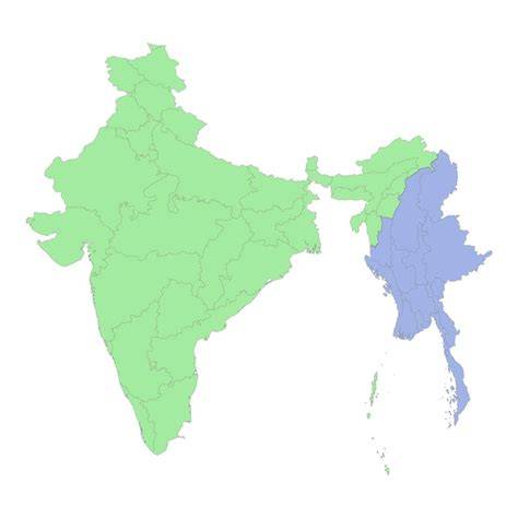 Map Of Bangladesh India And Myanmar