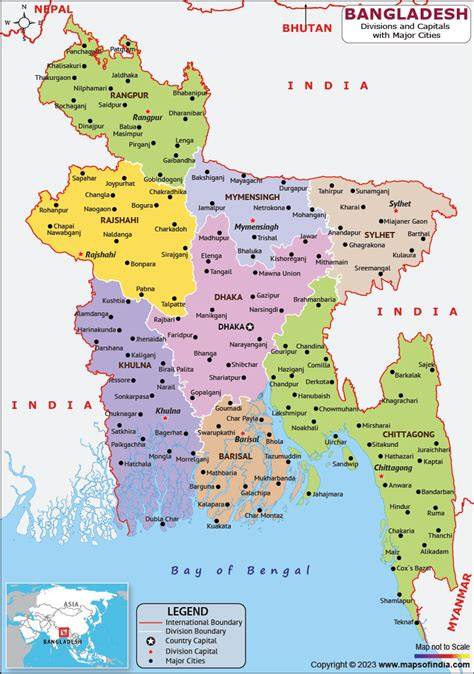 Map Of Bangladesh My Map