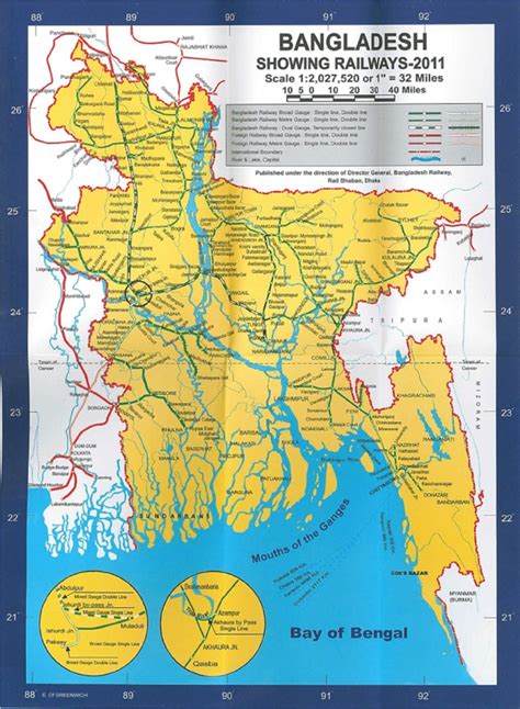 Map Of Bangladesh Railway