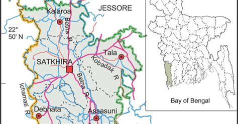 Map Of Bangladesh Satkhira
