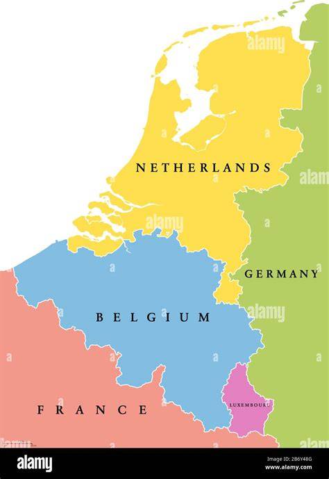 Map Of Belgium France And Netherlands