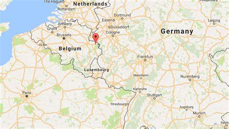 Map Of Belgium German Border