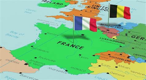 Map Of Belgium Luxembourg And France