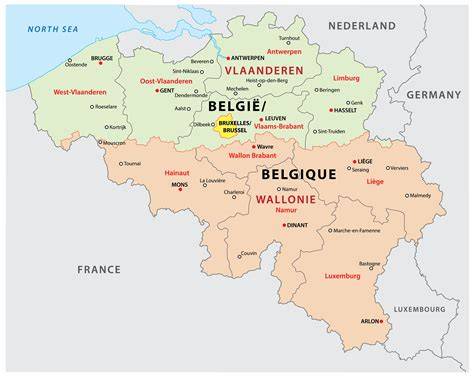 Map Of Belgium Regions