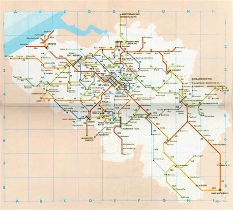 Map Of Belgium Train Stations