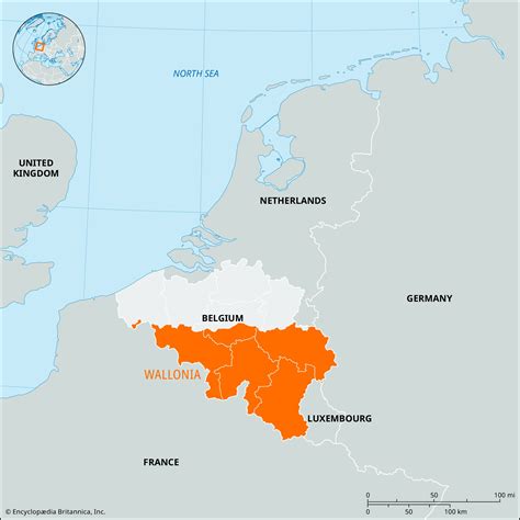 Map Of Belgium Wallonia
