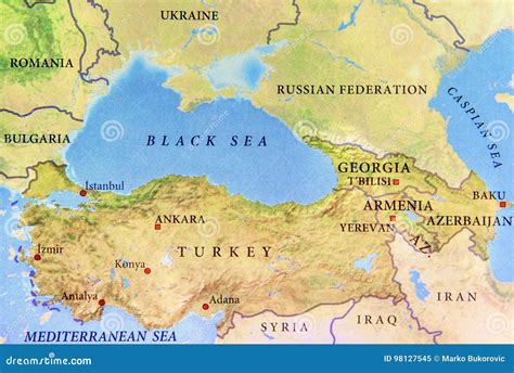 Map Of Black Sea And Turkey