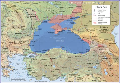 Map Of Black Sea Region Turkey