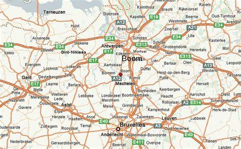 Map Of Boom Belgium