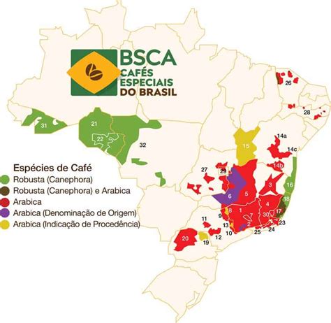 Map Of Brazil Coffee Growing Regions