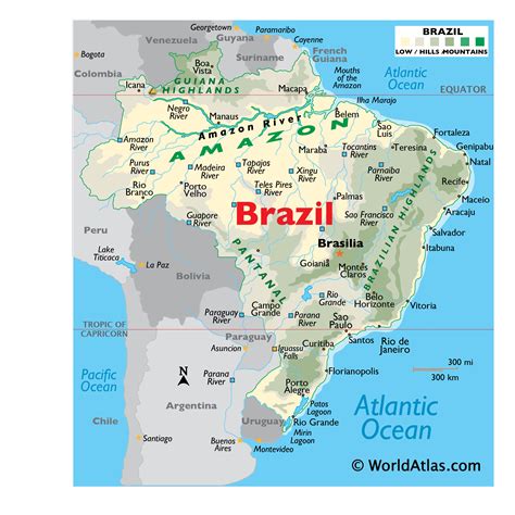 Map Of Brazil Geography