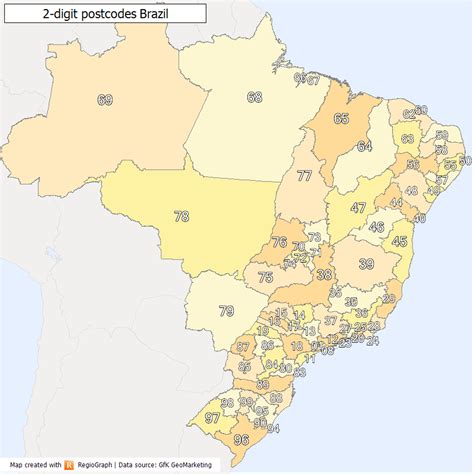 Map Of Brazil Phone Codes