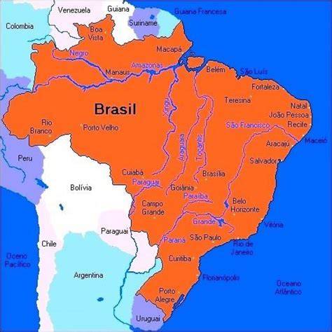 Map Of Brazil With Rivers