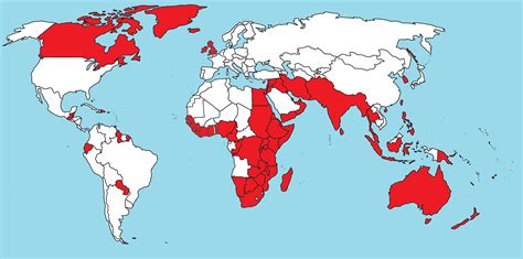 Map Of British Empire Peak