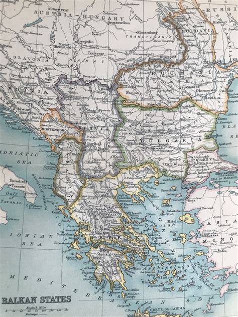 Map Of Bulgaria 1912