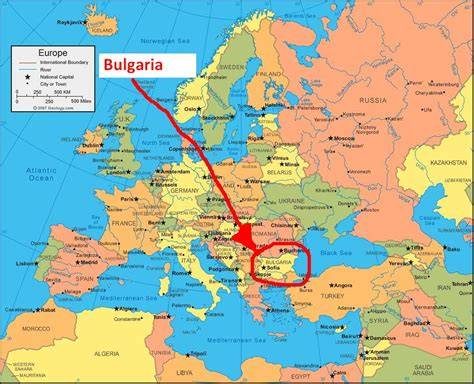 Map Of Bulgaria And Europe