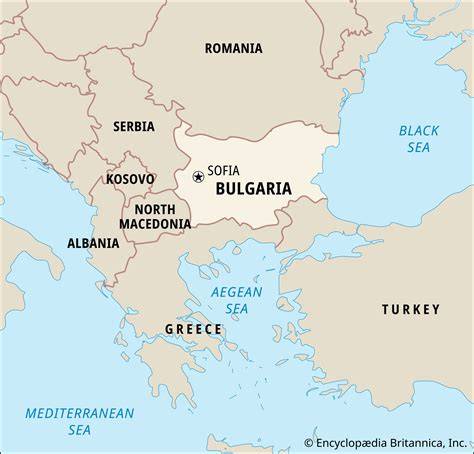Map Of Bulgaria And Neighbors