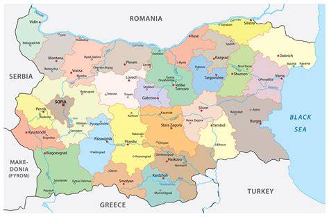 Map Of Bulgaria And Surrounding Countries