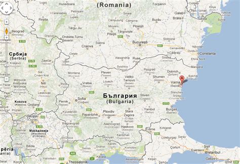 Map Of Bulgaria Varna