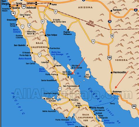 Map Of California Baja
