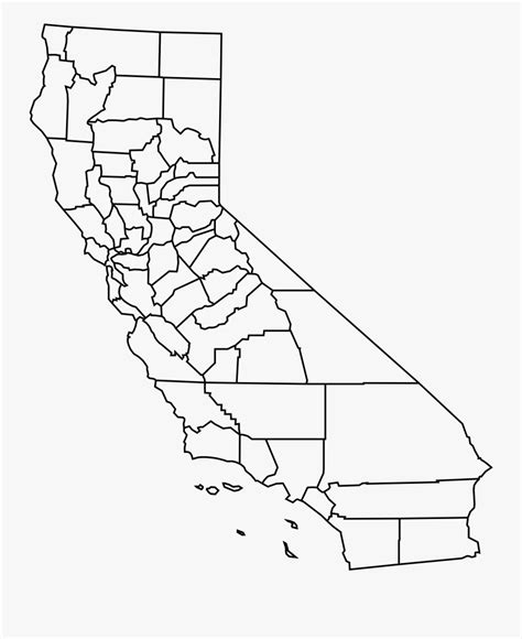 Map Of California Blank