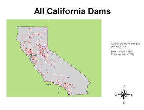 Map Of California Dams