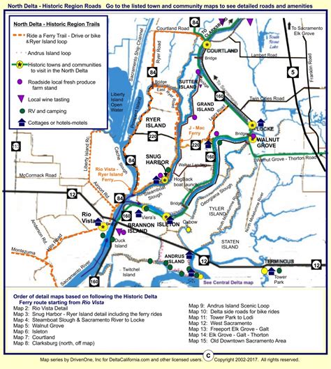 Map Of California Delta Waterways