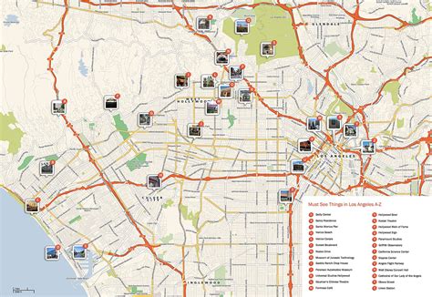 Map Of California Hollywood