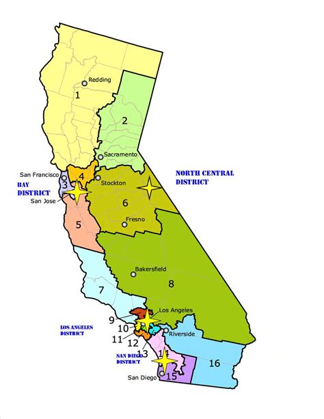 Map Of California Judicial Districts