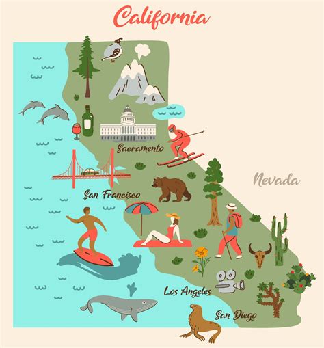 Map Of California Kids