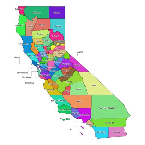 Map Of California Only